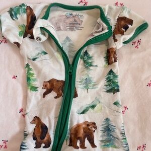 Lark Organic full-zip romper